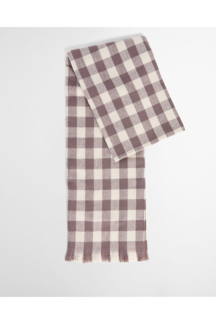 Barbour International Kemora Beanie & Scarf Gift Set Moonbeam/Truffle LGS0104 scarf Shop Barbour International at Dotique