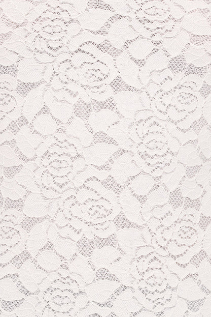 Petal and Pup USA TOPS Beatriz Lace High Neck Top - Ivory
