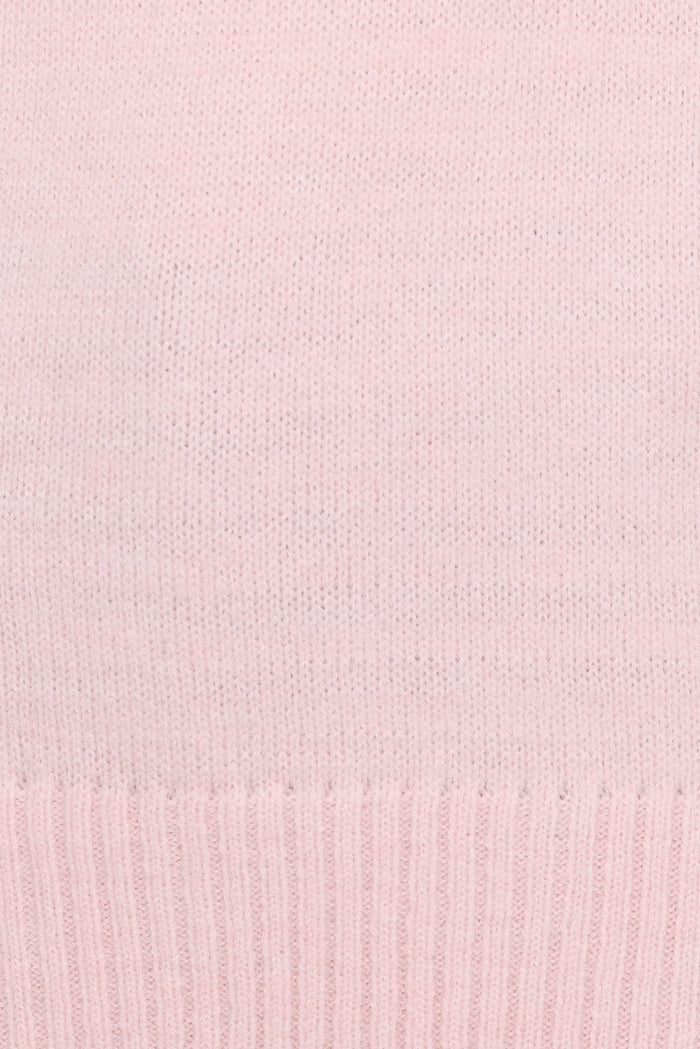 Petal and Pup USA KNITWEAR Bels Short Sleeve Collar Knit Sweater - Pink