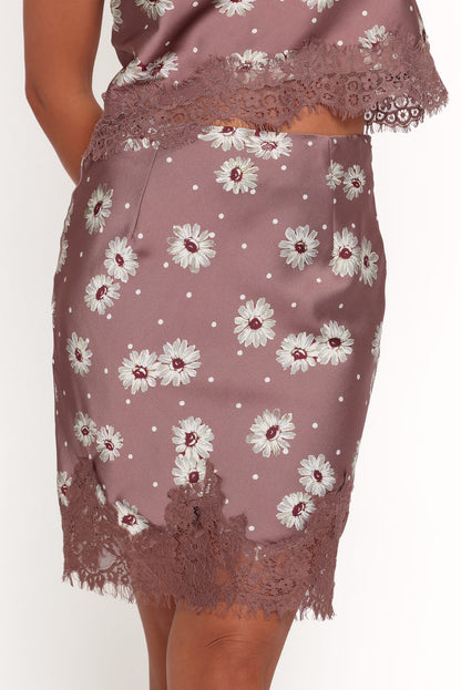 SETS Beverly Skirt Set - Mauve Floral