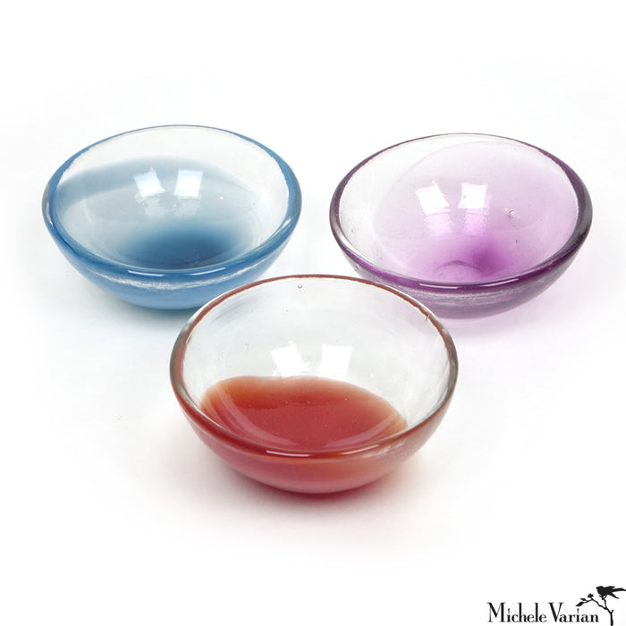 Candy Colored Slump Glass Mini Bowl