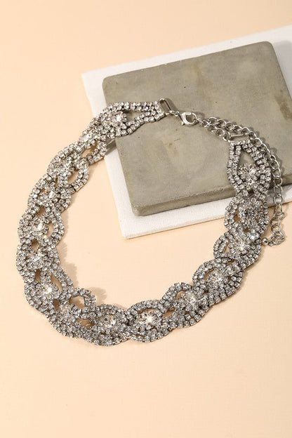 Cara Rhinestone Necklace