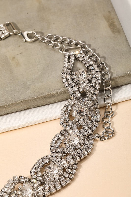 Cara Rhinestone Necklace