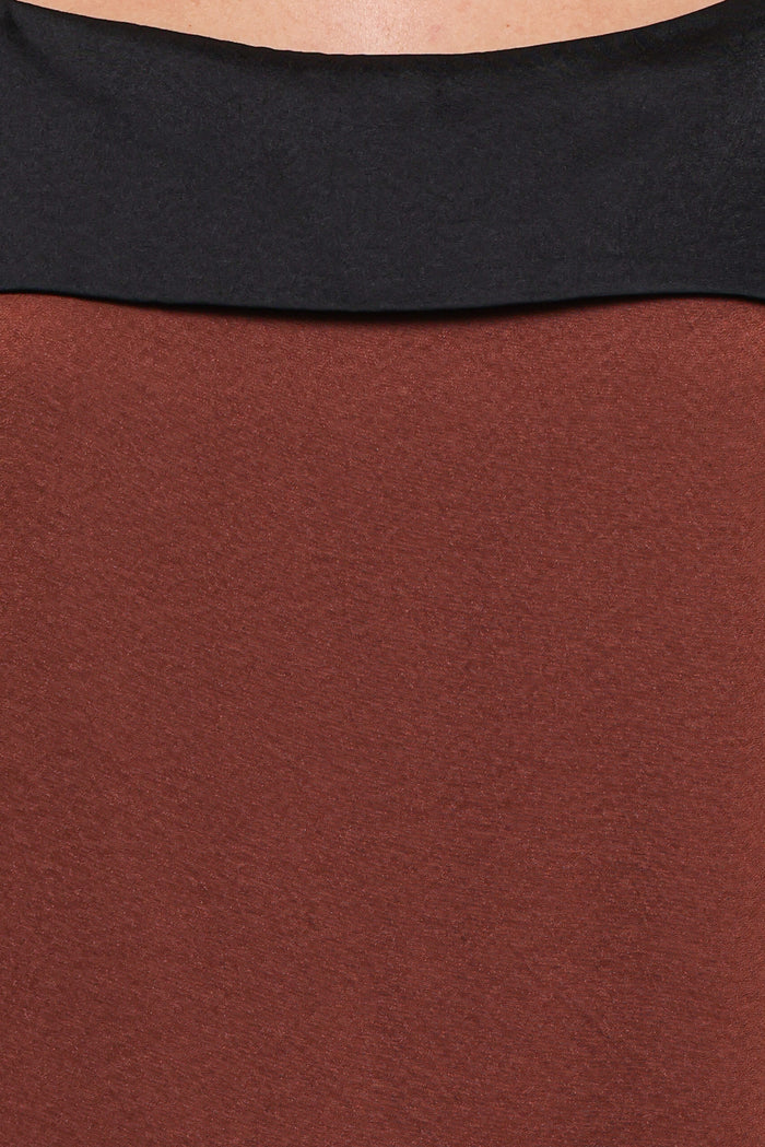 Petal and Pup USA DRESSES Cartia Midi Dress - Black/Brown
