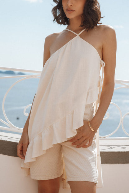 Petal and Pup USA TOPS Cascade Asymmetric Top - Cream