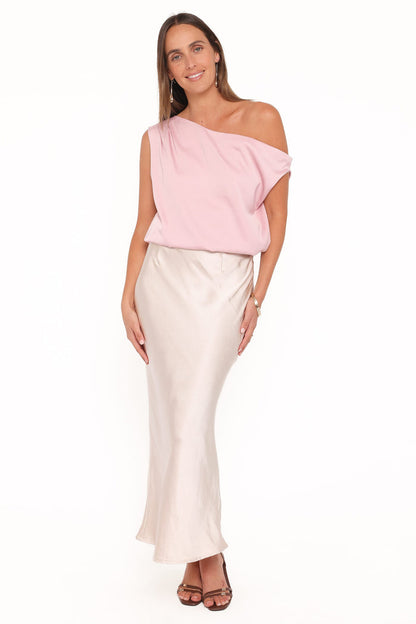 Petal and Pup USA TOPS Chandler Off Shoulder Top - Pink