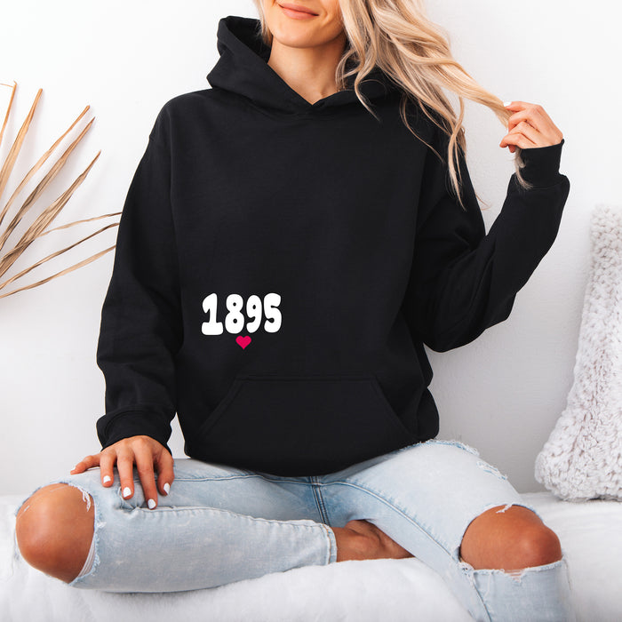 Chi Omega Boxy Heart Pullover Hoodie