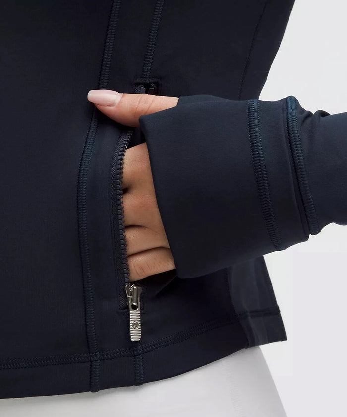 Chi Omega lululemon Define Cropped Hooded Jacket Nulu - NAVY