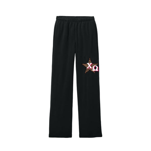 Chi Omega Luxe Fleece Straight Leg Sweats