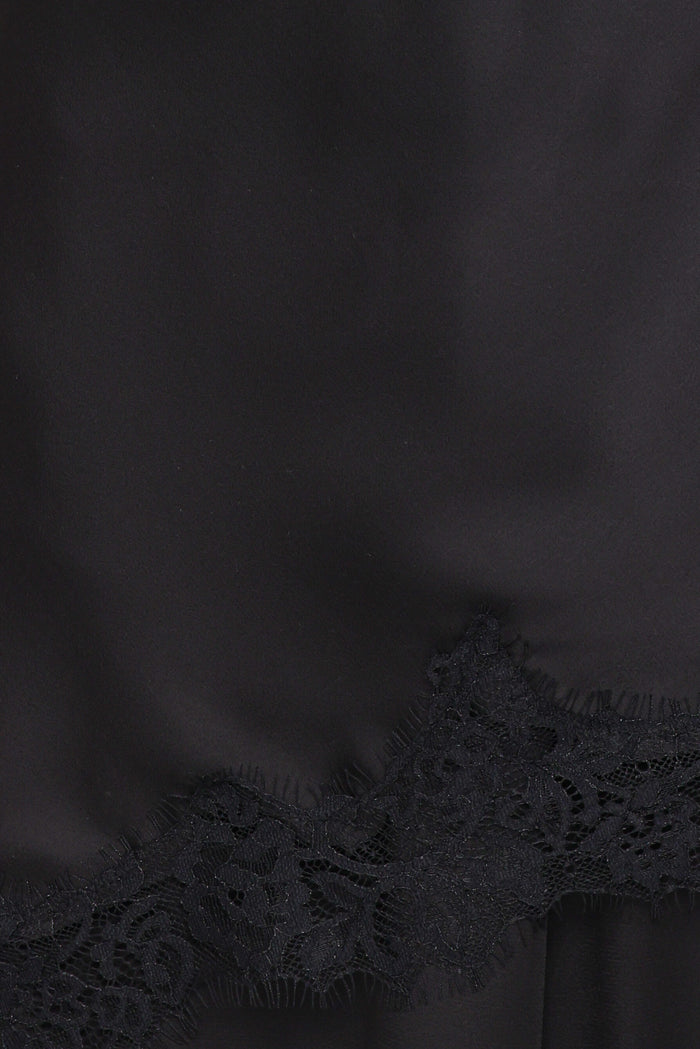 Petal and Pup USA TOPS Clara Asymmetrical Lace Top - Black