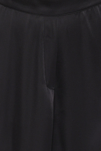 Petal and Pup USA BOTTOMS Clara Wide Leg Tailored Pant - Black