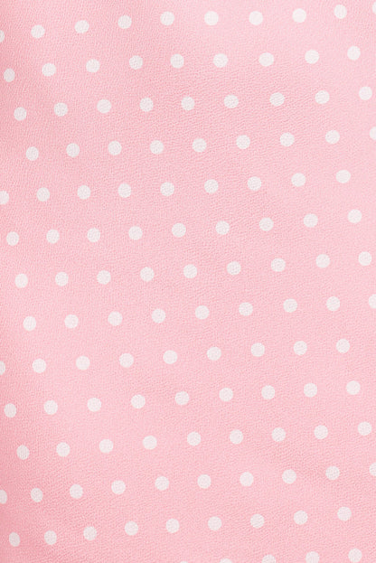 Petal and Pup USA DRESSES Dara Midi Dress - Pink Polka Dot