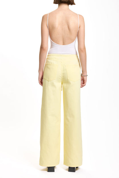 Petal and Pup USA BOTTOMS Daze Madison Wide Leg Jeans - Sunny