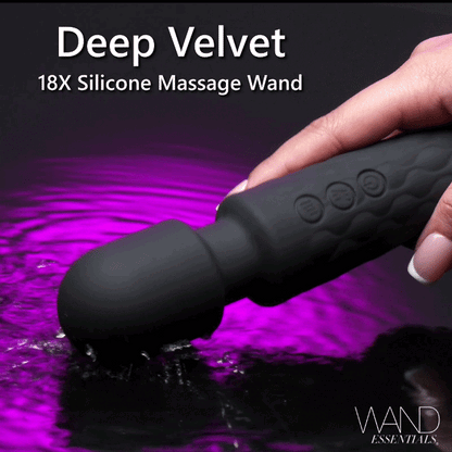 Deep Velvet Silicone Massage Wand