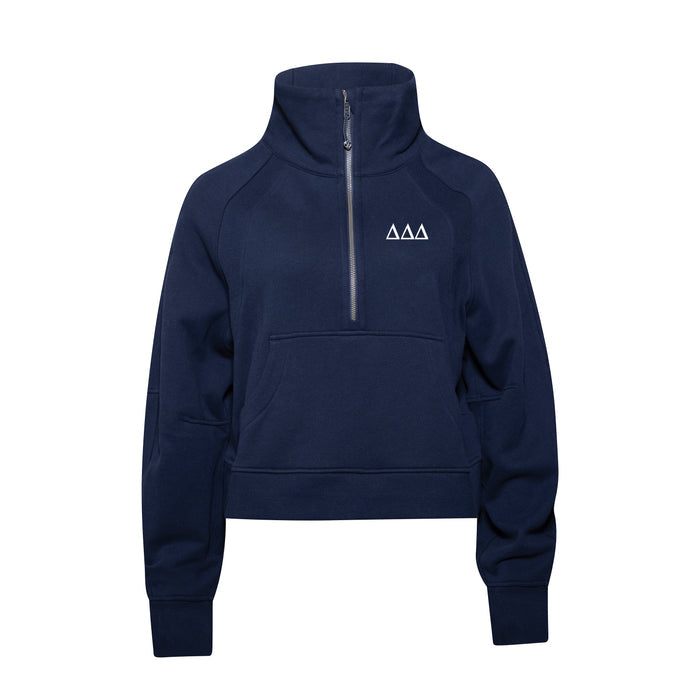 Delta Delta Delta lululemon Scuba Oversized Funnel-Neck Half Zip - True Navy