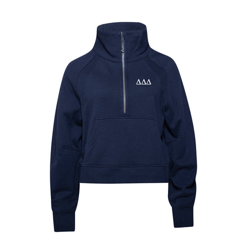 Delta Delta Delta lululemon Scuba Oversized Funnel-Neck Half Zip - True Navy