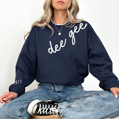 Delta Gamma 1873 Avenue Crewneck