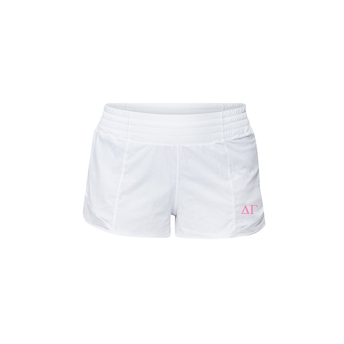 Delta Gamma lululemon Hotty Hot High-Rise Lined Short 2.5" - White