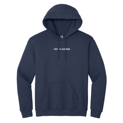 Delta Gamma Oversized Pullover Hoodie with Wordmark