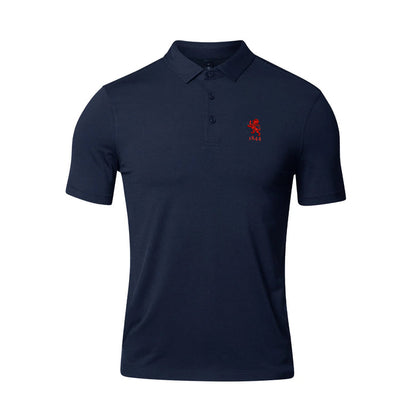 Delta Kappa Epsilon lululemon Evolution Short-Sleeve Polo with Lion 1844 - Navy