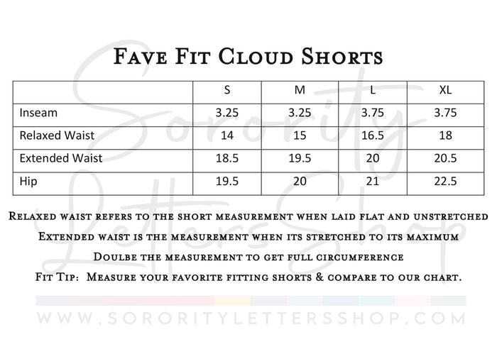 Delta Phi Epsilon Fave Fit Shorts