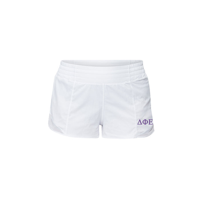 Delta Phi Epsilon lululemon Hotty Hot High-Rise Lined Short 2.5" - White