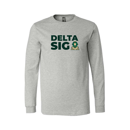 Delta Sigma Phi Long Sleeve Tee - Delta Sig Siggy Logo