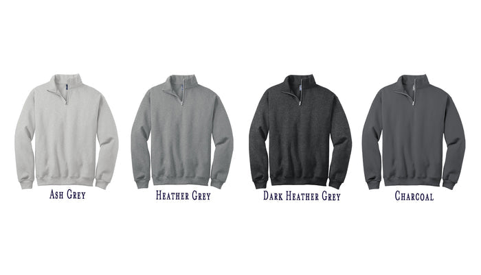 Delta Sigma Phi Quarter Zip Pullover Sweatshirt - Letters