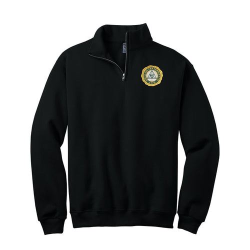 Delta Sigma Phi Quarter Zip Pullover Sweatshirt - Seal