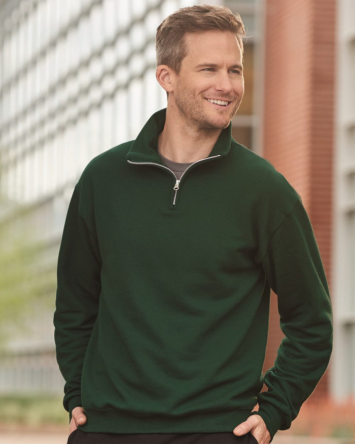 Delta Sigma Phi Quarter Zip Pullover Sweatshirt - Seal