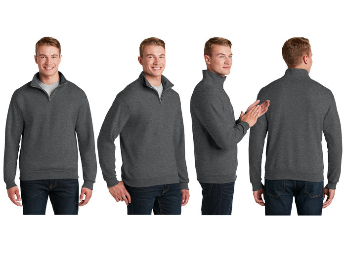 Delta Sigma Phi Quarter Zip Pullover Sweatshirt - Seal
