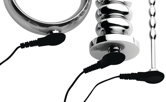 Deluxe Series Voltaic For Him Stainless Steel Male E-stim Kit Image 4