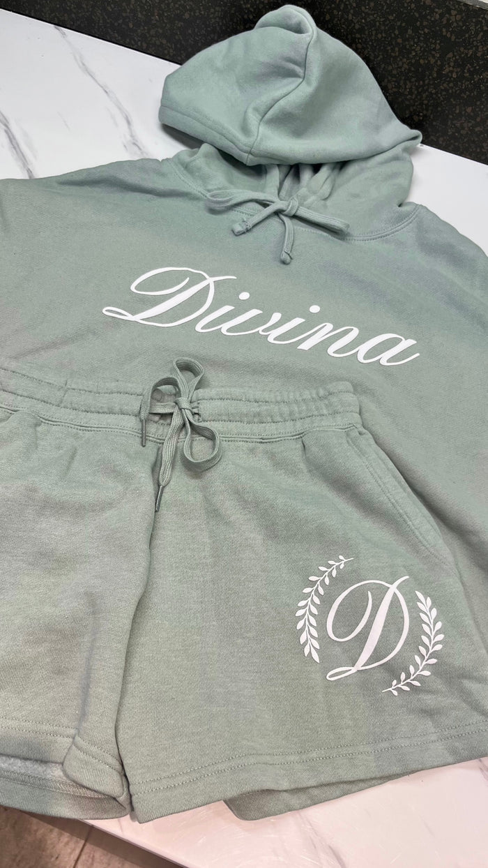Divina Crop Hoodie & Short Set