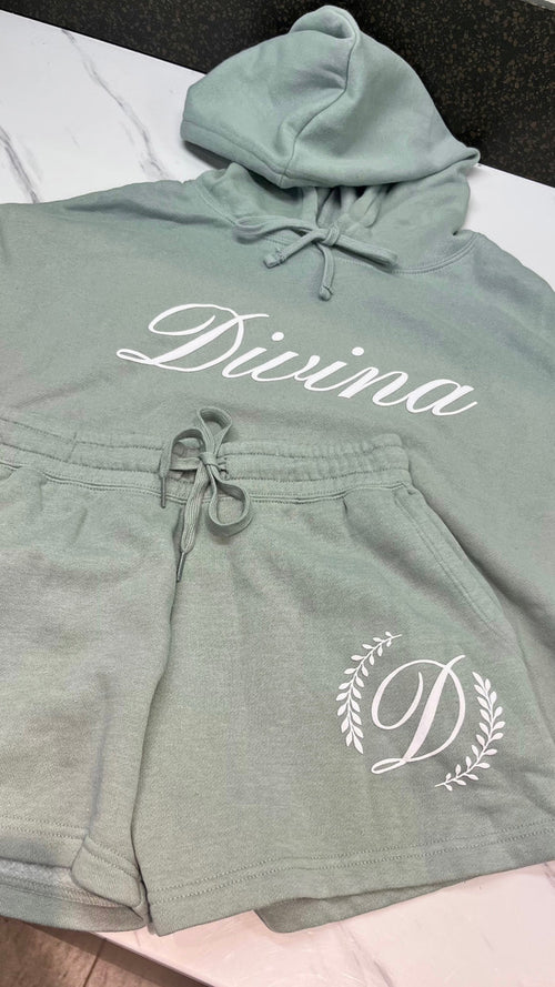 Divina Crop Hoodie & Short Set