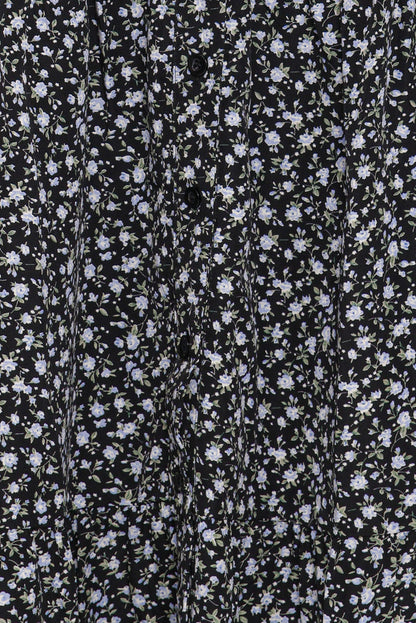 Petal and Pup USA DRESSES Dixon Maxi Dress - Black Ditsy Floral