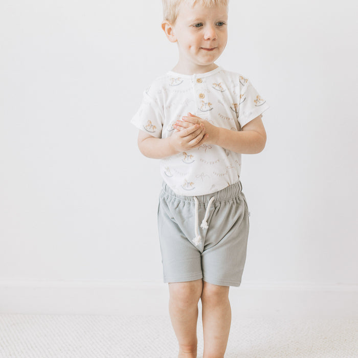 Drawstring Shorts - Grey Morn