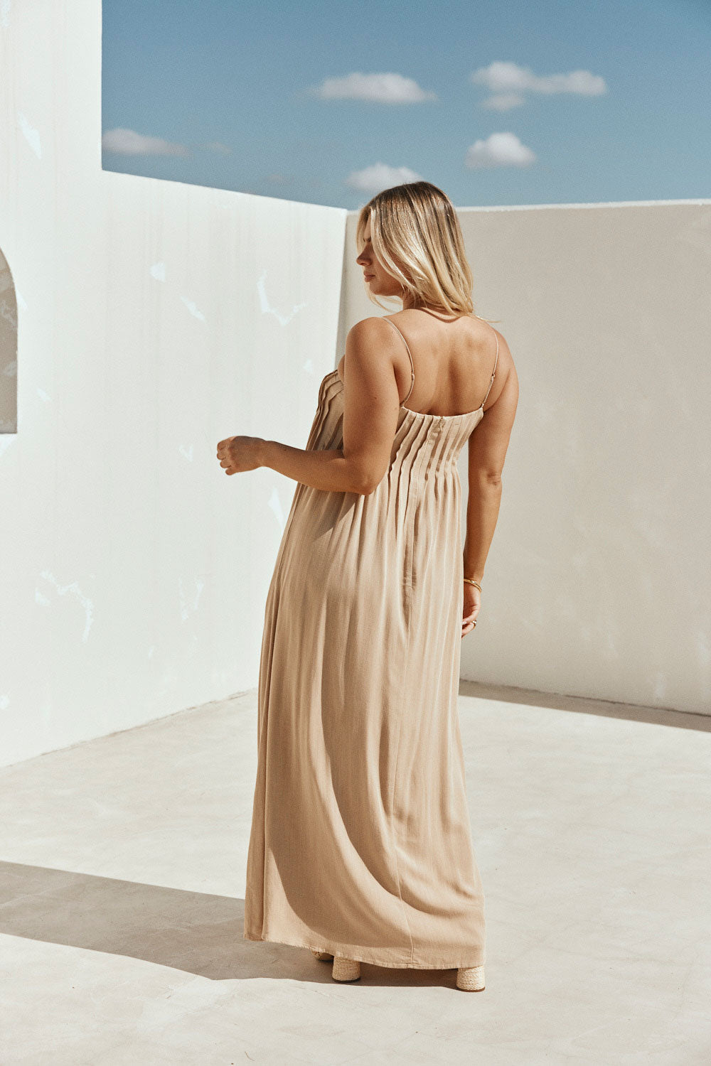 Ada Dress - Tan