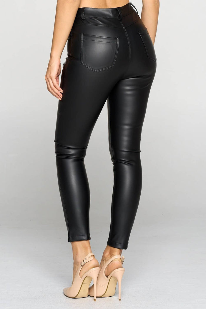 Faux Leather Pants
