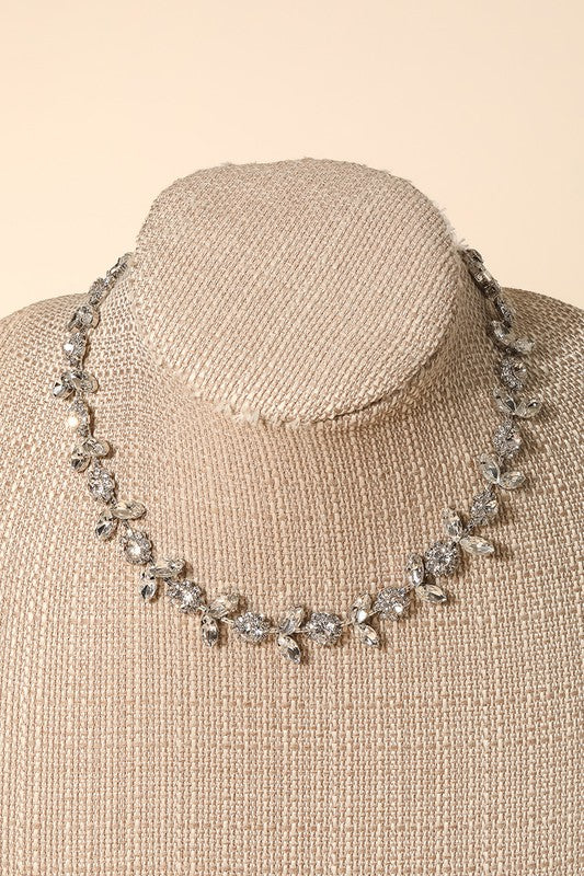 Flora Rhinestone Necklace