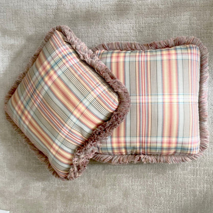 Fluffy Edged Pillow - set of 2
