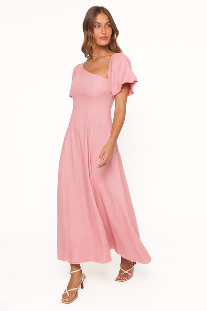 Petal and Pup USA DRESSES Franca Midi Dress - Pink