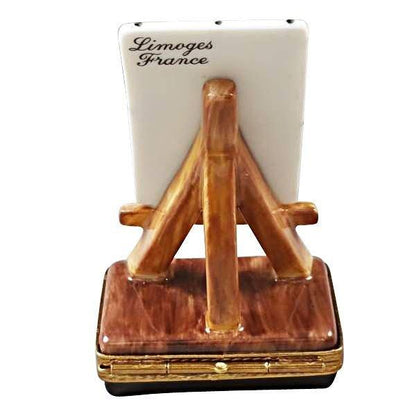 Freedom Tower Easel Porcelain Limoges fine art united states patriotic monuments art French Trinket Box