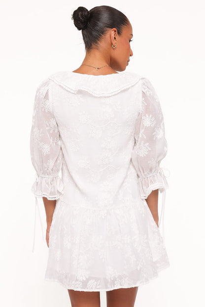 Petal and Pup USA DRESSES Frenchy Mini Dress - White