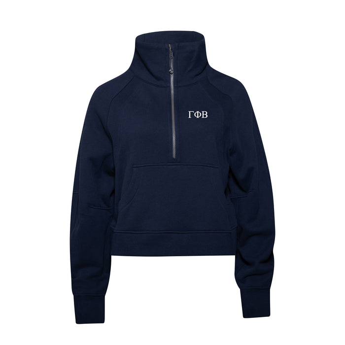 Gamma Phi Beta lululemon Scuba Oversized Funnel-Neck Half Zip - True Navy