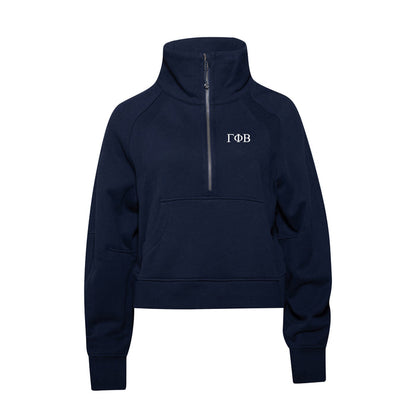 Gamma Phi Beta lululemon Scuba Oversized Funnel-Neck Half Zip - True Navy