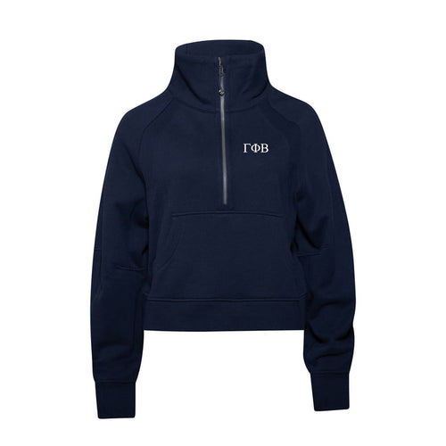 Gamma Phi Beta lululemon Scuba Oversized Funnel-Neck Half Zip - True Navy