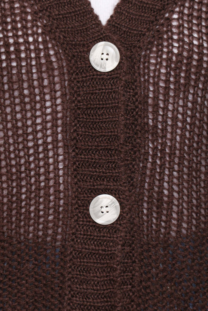 Petal and Pup USA KNITWEAR Gardner Cardigan - Coffee