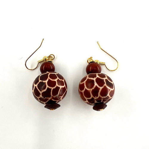 Giraffe Print Earrings