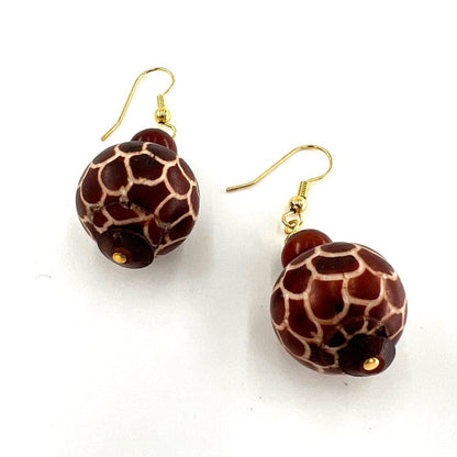 Giraffe Print Earrings