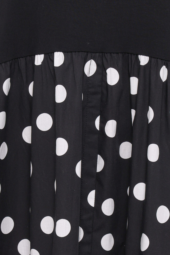 Petal and Pup USA DRESSES Glenda Maxi Dress - Black Polka Dot